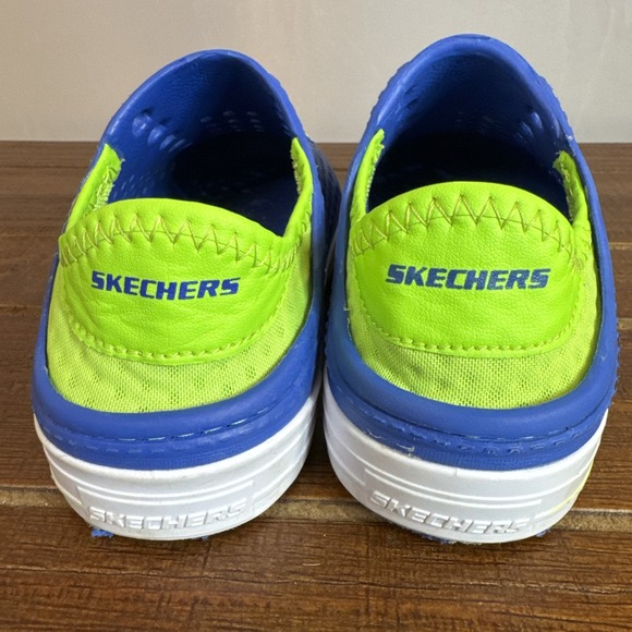 Skechers‎ Foamies Guzman Steps Aqua Surge 91995L Boys Size 12 Slip On Blue - Picture 7 of 9